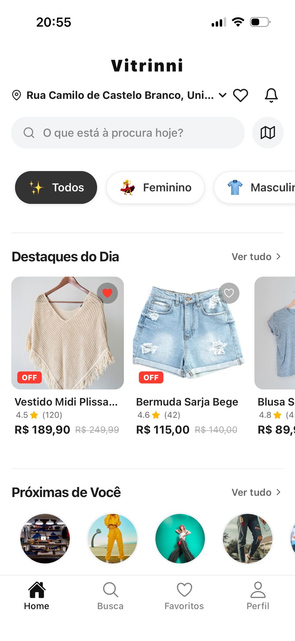 Dashboard Vitrinni